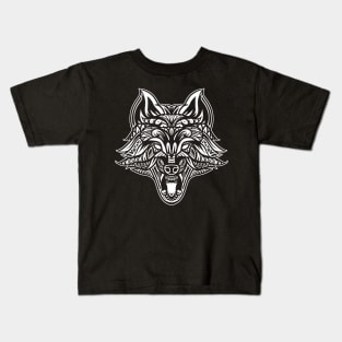 Wolf Tribal Kids T-Shirt